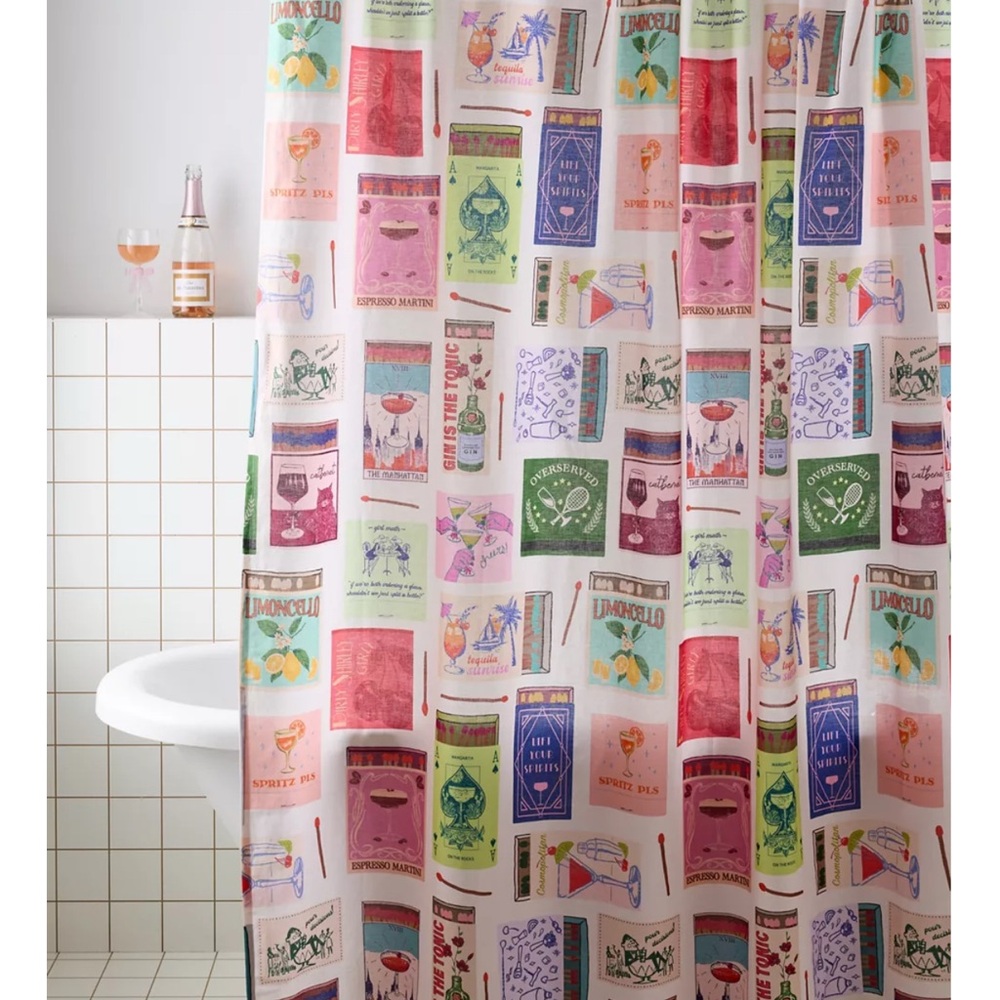 Urban Outfitters Matchbox Shower Curtain